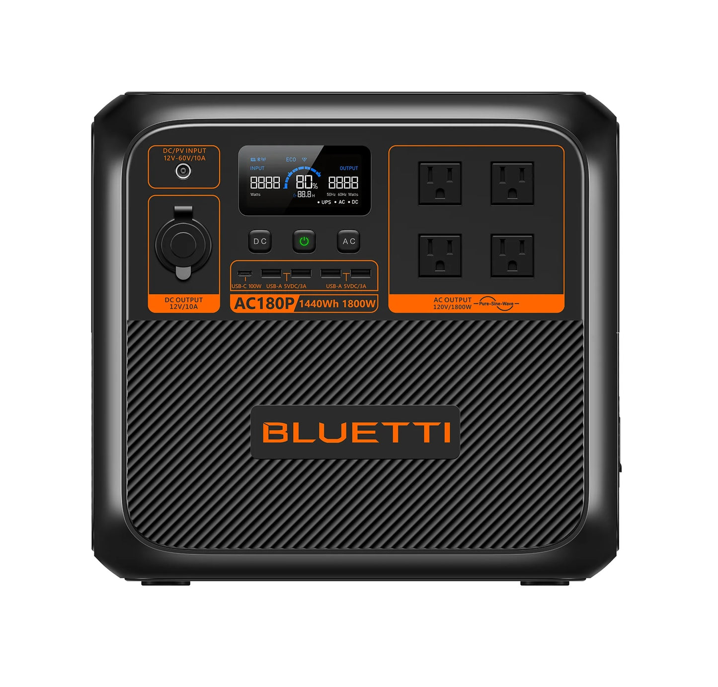 Bluetti AC180P (1,800W & 1,440Wh)