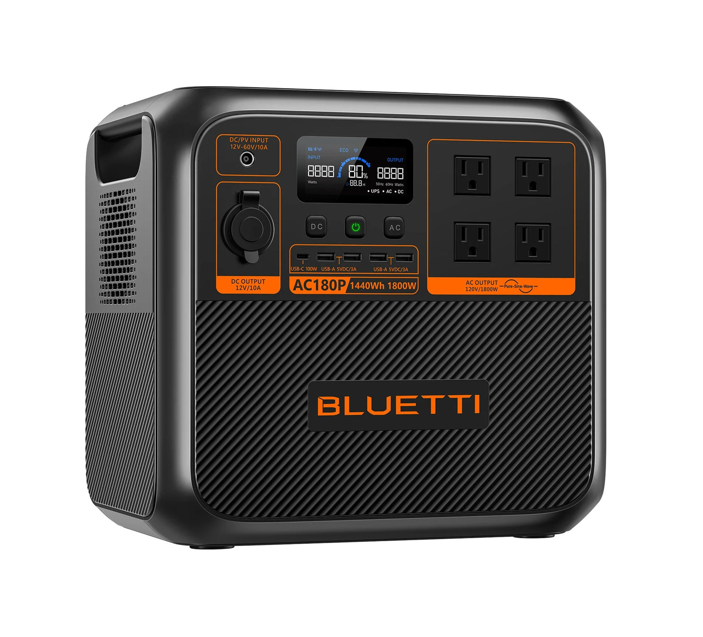 Bluetti AC180P (1,800W & 1,440Wh)